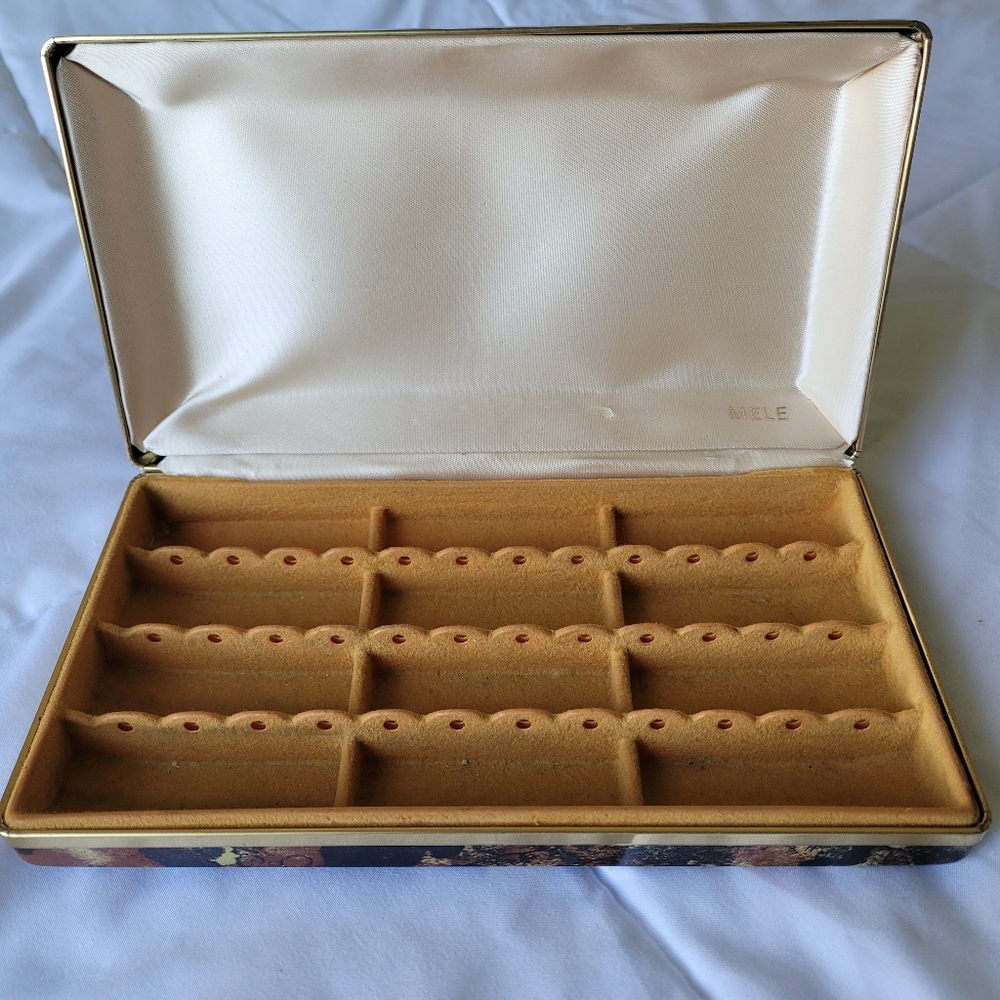 MELE vintage jewelry box case MCM mid century